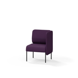 Adapt 60 sohva, matala selkänoja, sivupaneeli vasemmalla, ik 45, K 88