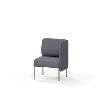 Adapt 60 sohva, matala selkänoja, sivupaneeli vasemmalla, ik 45, K 88