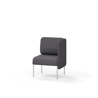 Adapt 60 sohva, matala selkänoja, sivupaneeli vasemmalla, ik 45, K 88