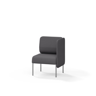 Adapt 60 sohva, matala selkänoja, sivupaneeli vasemmalla, ik 45, K 88