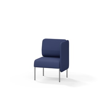 Adapt 60 sohva, matala selkänoja, sivupaneeli vasemmalla, ik 45, K 88