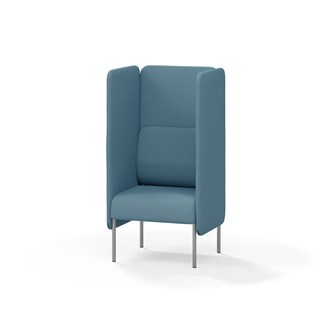 Adapt 60 sohva, korkea selkänoja, sivupaneeleilla, ik 45, K 128