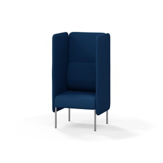 Adapt 60 sohva, korkea selkänoja, sivupaneeleilla, ik 45, K 128