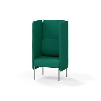 Adapt 60 sohva, korkea selkänoja, sivupaneeleilla, ik 45, K 128