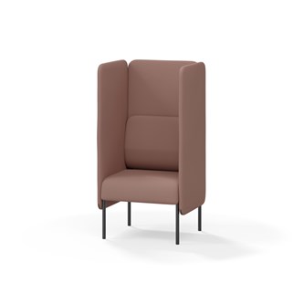 Adapt 60 sohva, korkea selkänoja, sivupaneeleilla, ik 45, K 128