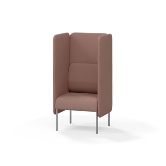 Adapt 60 sohva, korkea selkänoja, sivupaneeleilla, ik 45, K 128