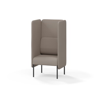 Adapt 60 sohva, korkea selkänoja, sivupaneeleilla, ik 45, K 128