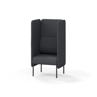 Adapt 60 sohva, korkea selkänoja, sivupaneeleilla, ik 45, K 128