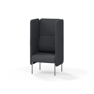 Adapt 60 sohva, korkea selkänoja, sivupaneeleilla, ik 45, K 128