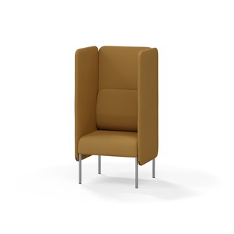 Adapt 60 sohva, korkea selkänoja, sivupaneeleilla, ik 45, K 128
