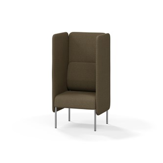 Adapt 60 sohva, korkea selkänoja, sivupaneeleilla, ik 45, K 128
