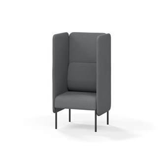 Adapt 60 sohva, korkea selkänoja, sivupaneeleilla, ik 45, K 128