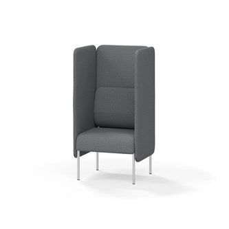 Adapt 60 sohva, korkea selkänoja, sivupaneeleilla, ik 45, K 128