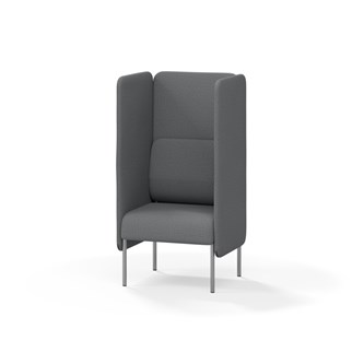 Adapt 60 sohva, korkea selkänoja, sivupaneeleilla, ik 45, K 128