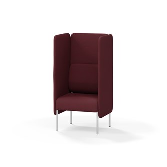 Adapt 60 sohva, korkea selkänoja, sivupaneeleilla, ik 45, K 128