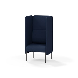 Adapt 60 sohva, korkea selkänoja, sivupaneeleilla, ik 45, K 128