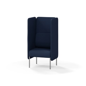 Adapt 60 sohva, korkea selkänoja, sivupaneeleilla, ik 45, K 128