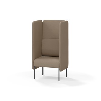 Adapt 60 sohva, korkea selkänoja, sivupaneeleilla, ik 45, K 128
