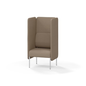 Adapt 60 sohva, korkea selkänoja, sivupaneeleilla, ik 45, K 128