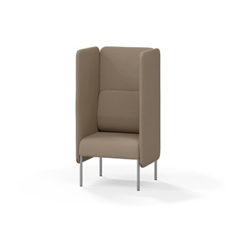 Adapt 60 sohva, korkea selkänoja, sivupaneeleilla, ik 45, K 128