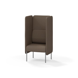 Adapt 60 sohva, korkea selkänoja, sivupaneeleilla, ik 45, K 128