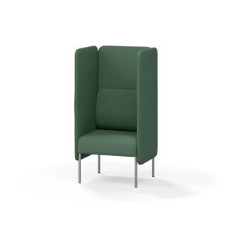 Adapt 60 sohva, korkea selkänoja, sivupaneeleilla, ik 45, K 128