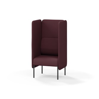 Adapt 60 sohva, korkea selkänoja, sivupaneeleilla, ik 45, K 128