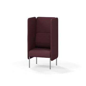 Adapt 60 sohva, korkea selkänoja, sivupaneeleilla, ik 45, K 128