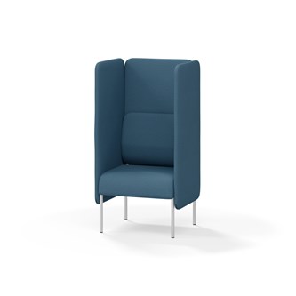 Adapt 60 sohva, korkea selkänoja, sivupaneeleilla, ik 45, K 128