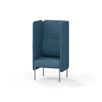 Adapt 60 sohva, korkea selkänoja, sivupaneeleilla, ik 45, K 128
