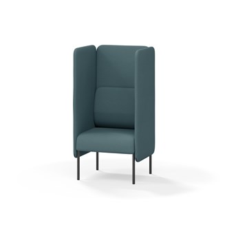 Adapt 60 sohva, korkea selkänoja, sivupaneeleilla, ik 45, K 128