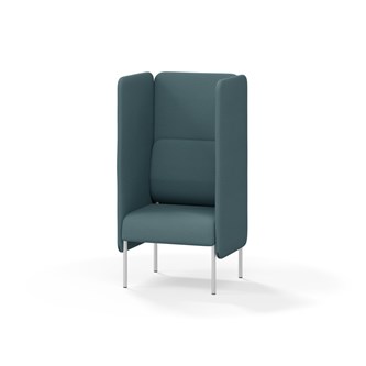 Adapt 60 sohva, korkea selkänoja, sivupaneeleilla, ik 45, K 128