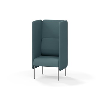 Adapt 60 sohva, korkea selkänoja, sivupaneeleilla, ik 45, K 128