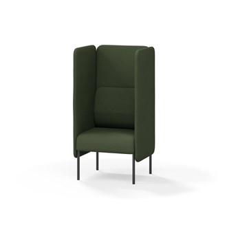 Adapt 60 sohva, korkea selkänoja, sivupaneeleilla, ik 45, K 128