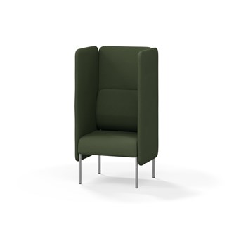 Adapt 60 sohva, korkea selkänoja, sivupaneeleilla, ik 45, K 128