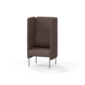 Adapt 60 sohva, korkea selkänoja, sivupaneeleilla, ik 45, K 128