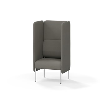 Adapt 60 sohva, korkea selkänoja, sivupaneeleilla, ik 45, K 128