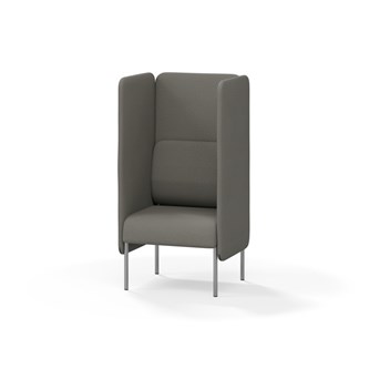 Adapt 60 sohva, korkea selkänoja, sivupaneeleilla, ik 45, K 128