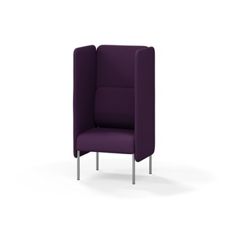 Adapt 60 sohva, korkea selkänoja, sivupaneeleilla, ik 45, K 128