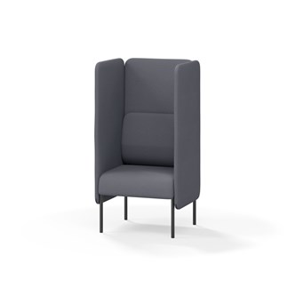 Adapt 60 sohva, korkea selkänoja, sivupaneeleilla, ik 45, K 128