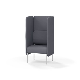 Adapt 60 sohva, korkea selkänoja, sivupaneeleilla, ik 45, K 128