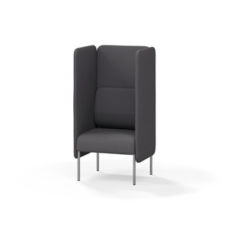 Adapt 60 sohva, korkea selkänoja, sivupaneeleilla, ik 45, K 128