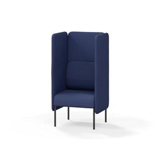 Adapt 60 sohva, korkea selkänoja, sivupaneeleilla, ik 45, K 128