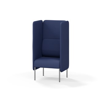Adapt 60 sohva, korkea selkänoja, sivupaneeleilla, ik 45, K 128