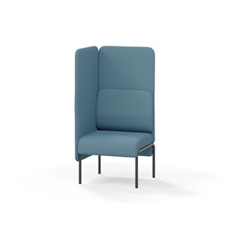 Adapt 60 sohva, korkea selkänoja, sivupaneeli oikealla, ik 45, K 128
