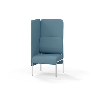 Adapt 60 sohva, korkea selkänoja, sivupaneeli oikealla, ik 45, K 128