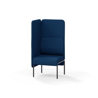 Adapt 60 sohva, korkea selkänoja, sivupaneeli oikealla, ik 45, K 128