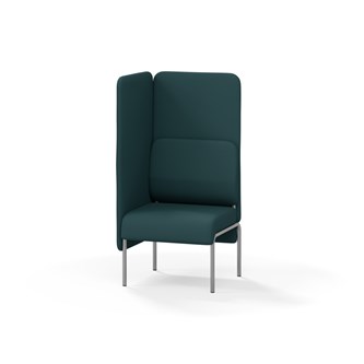 Adapt 60 sohva, korkea selkänoja, sivupaneeli oikealla, ik 45, K 128