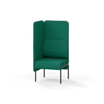 Adapt 60 sohva, korkea selkänoja, sivupaneeli oikealla, ik 45, K 128
