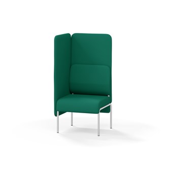Adapt 60 sohva, korkea selkänoja, sivupaneeli oikealla, ik 45, K 128
